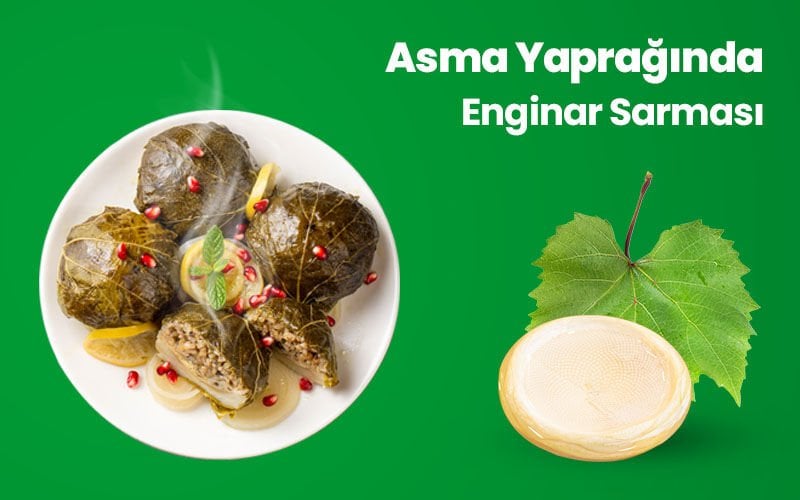 Asma Yaprağında Enginar Sarması