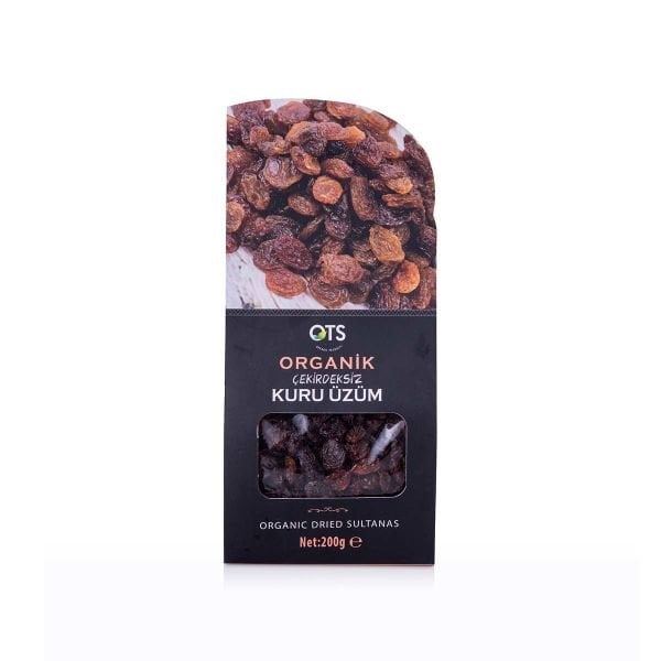 Ots Organik Kuru Üzüm Çekirdeksiz 200 G
