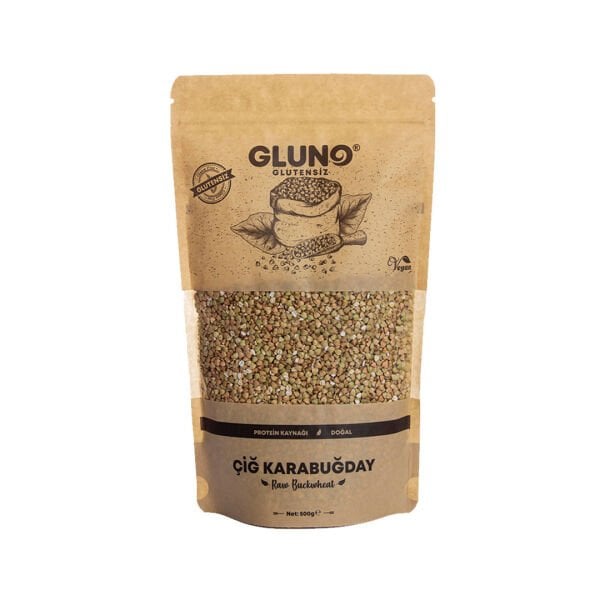 Gluno Glutensiz Çiğ Karabuğday Tane 500 G