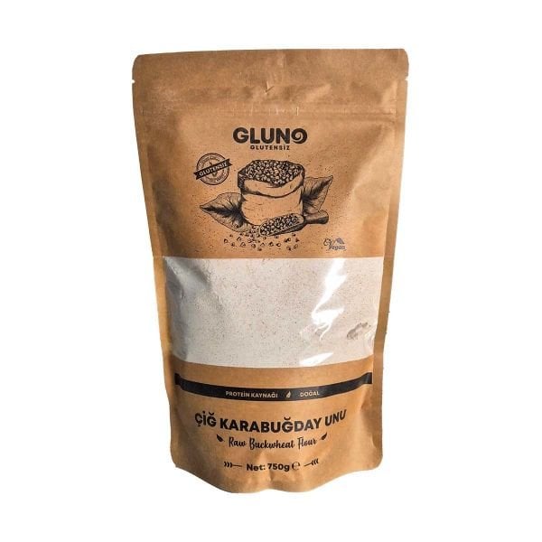 Gluno Glutensiz Çiğ Karabuğday Unu 750 G