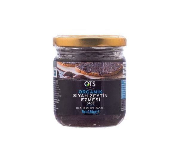 Organik Siyah Zeytin Ezmesi Sade 180 G