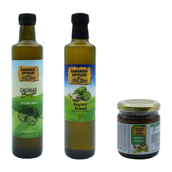 3\'lü Set Enginar Suyu, Sirkesi, Macunu