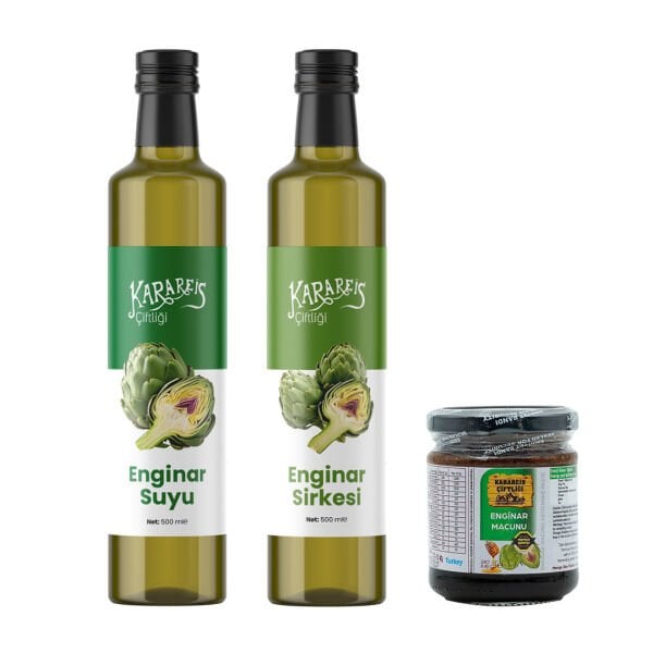 3\'lü Set Enginar Suyu, Sirkesi, Macunu