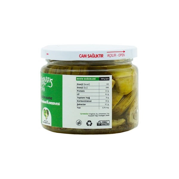 Yağda Marine Kalp Enginar Konservesi 370 cc