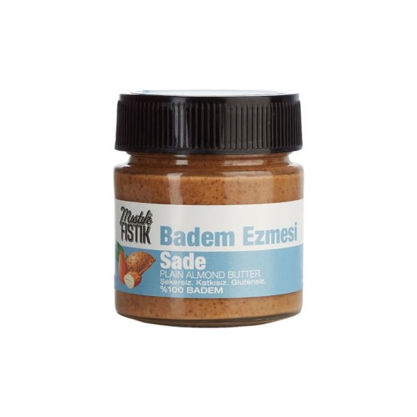 Mıstık Fıstık Vegan Sade Badem Ezmesi 200 gr