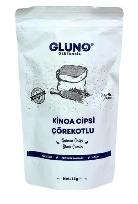 Gluno Glutensiz Kinoa Cipsi Çörekotlu 35 g