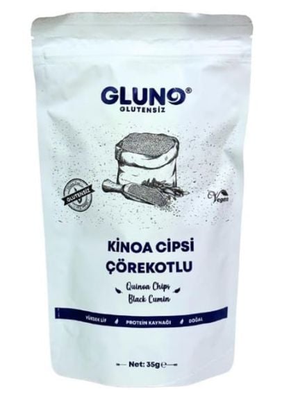 Gluno Glutensiz Kinoa Cipsi Çörekotlu 35 g