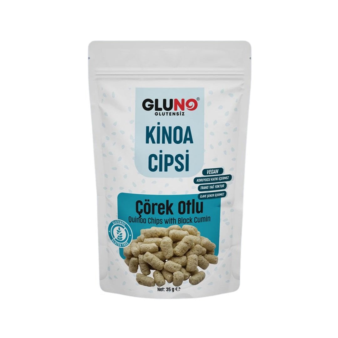 Gluno Glutensiz Kinoa Cipsi Çörekotlu 35 g