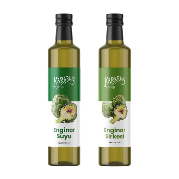 2\'li Set 1 Enginar Suyu 500 cc ,1 Enginar Sirkesi 500 cc