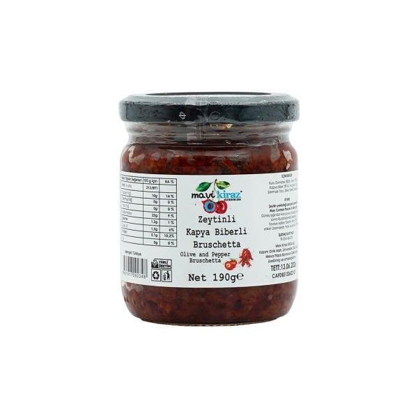 Zeytin ve Kapya Biberli Bruschetta Sos 190 G