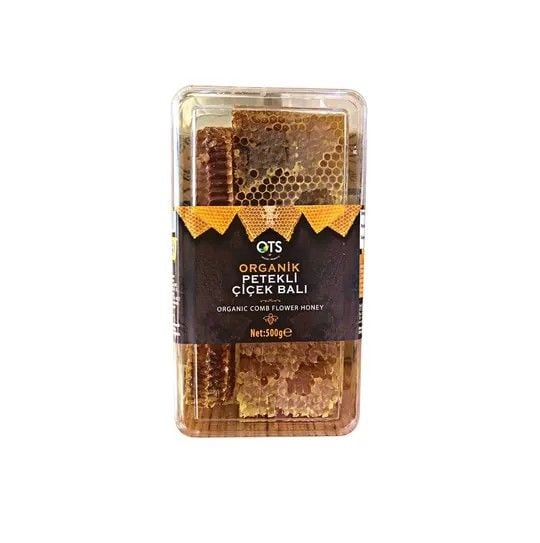 Organik Petekli Çiçek Balı 500 G