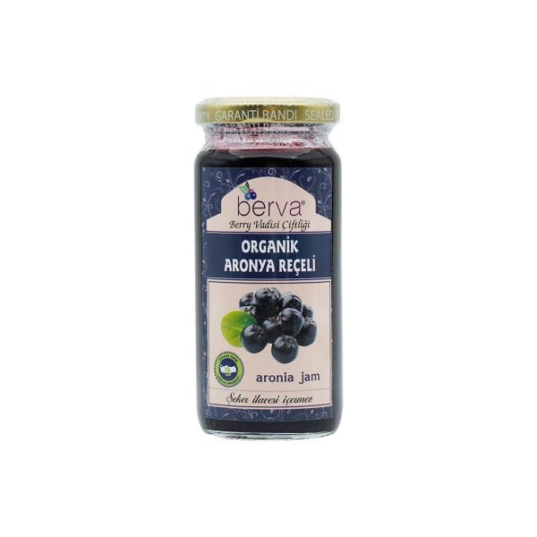 Berva Organik Aronya Reçeli, Şeker İlavesiz 260 g