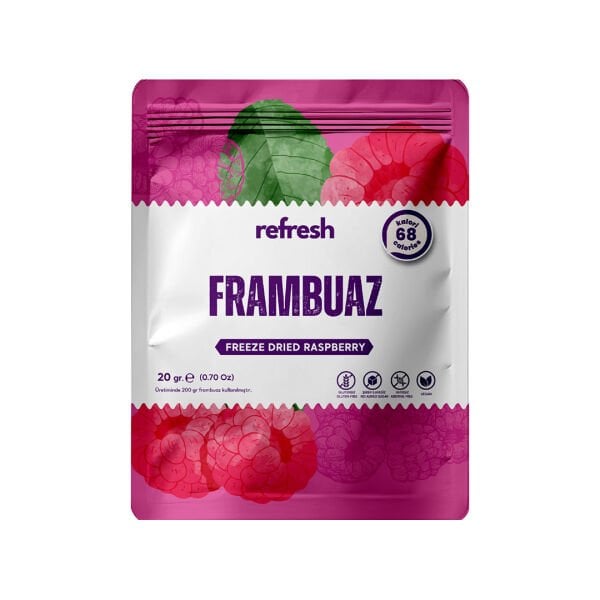 Freeze Dried Frambuaz 20 Gr